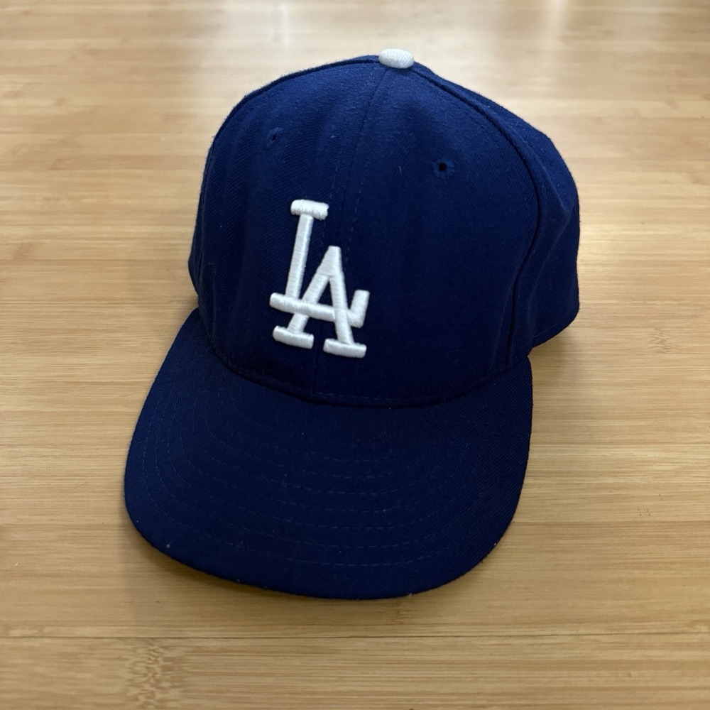 New Era 59FIFTY Los Angeles DODGERS Blue Fitted 7 1/4 On Field Hat Cap